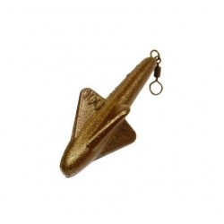 Грузило рибальське, Ракета, фарбоване, з вертлюгом, 100г